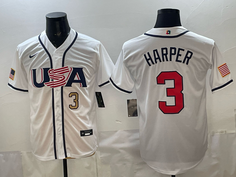 Men 2026 World cup white MLB Nike jersey 0048->->MLB Jersey
